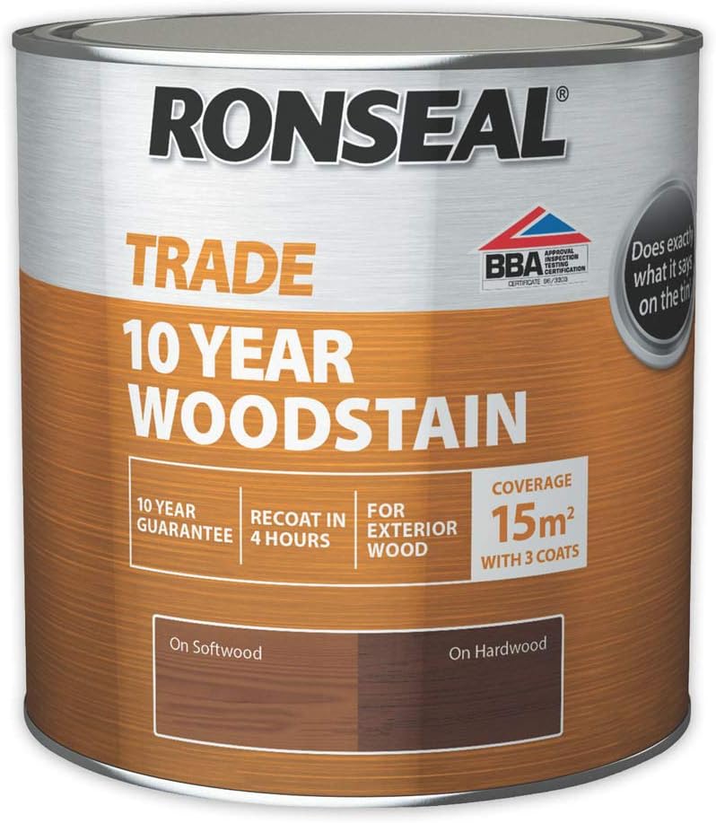 Ronseal Trade 10 Year Woodstain 750ml Dark Oak Amazon.co.uk DIY & Tools