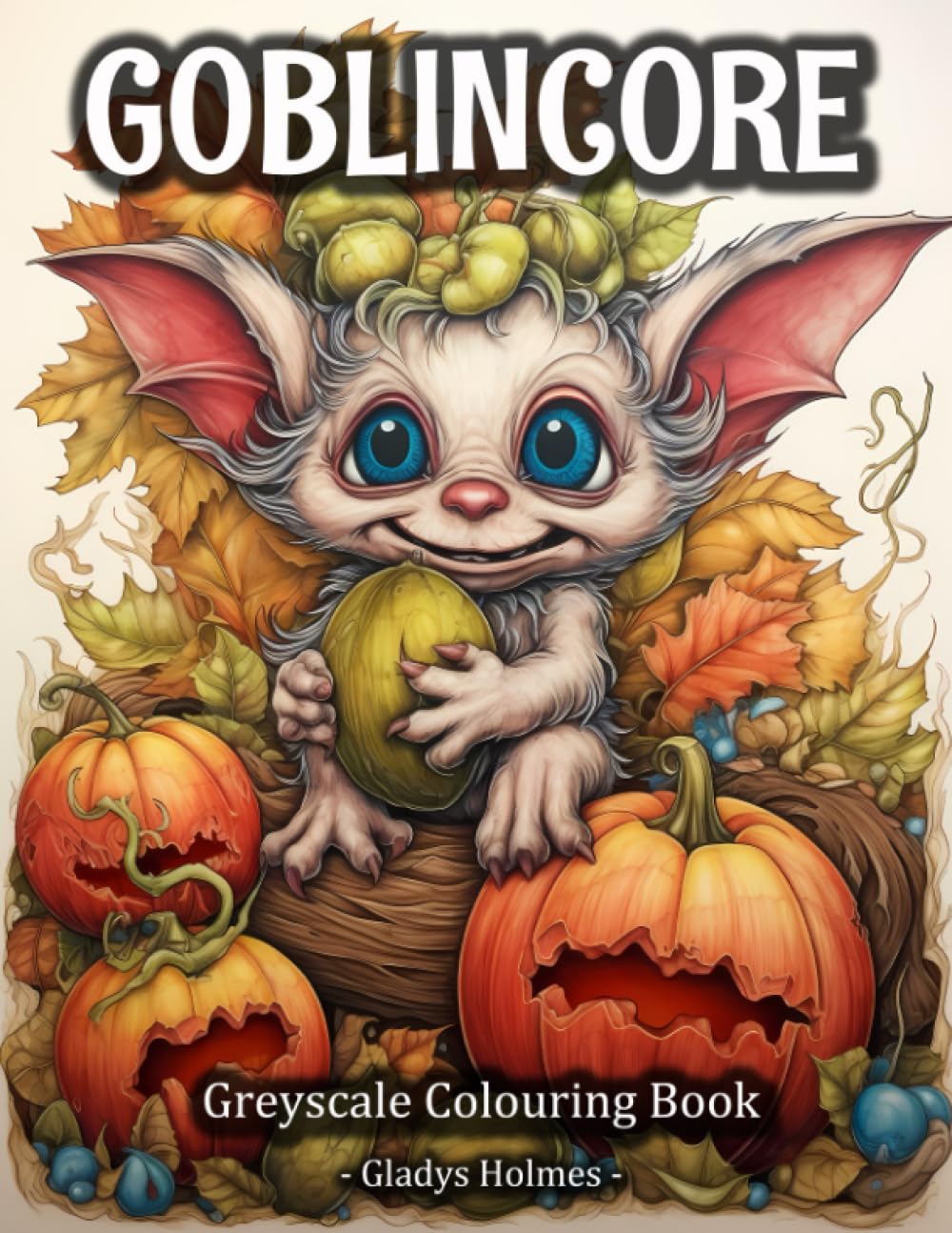 Goblincore: Collection of Adorable Goblins Greyscale Fantasy Colouring Books For Adults