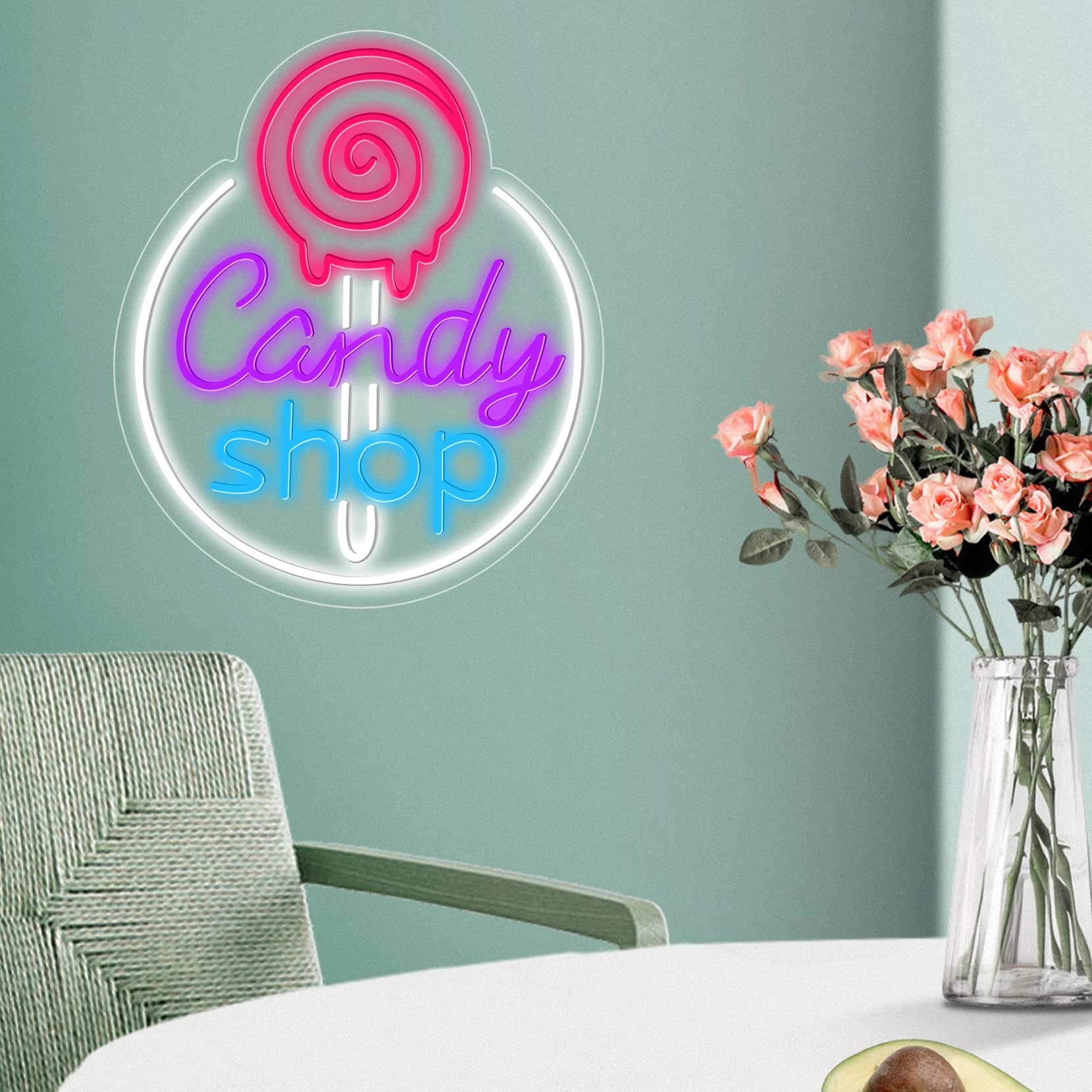 Insegna Al Neon Personalizzata Con Scritta Luci LED – Flex Colorato Con Telecomando E Dimmer – Decorazione Murale Per Festa, Compleanno, Matrimonio, Camera Da Letto