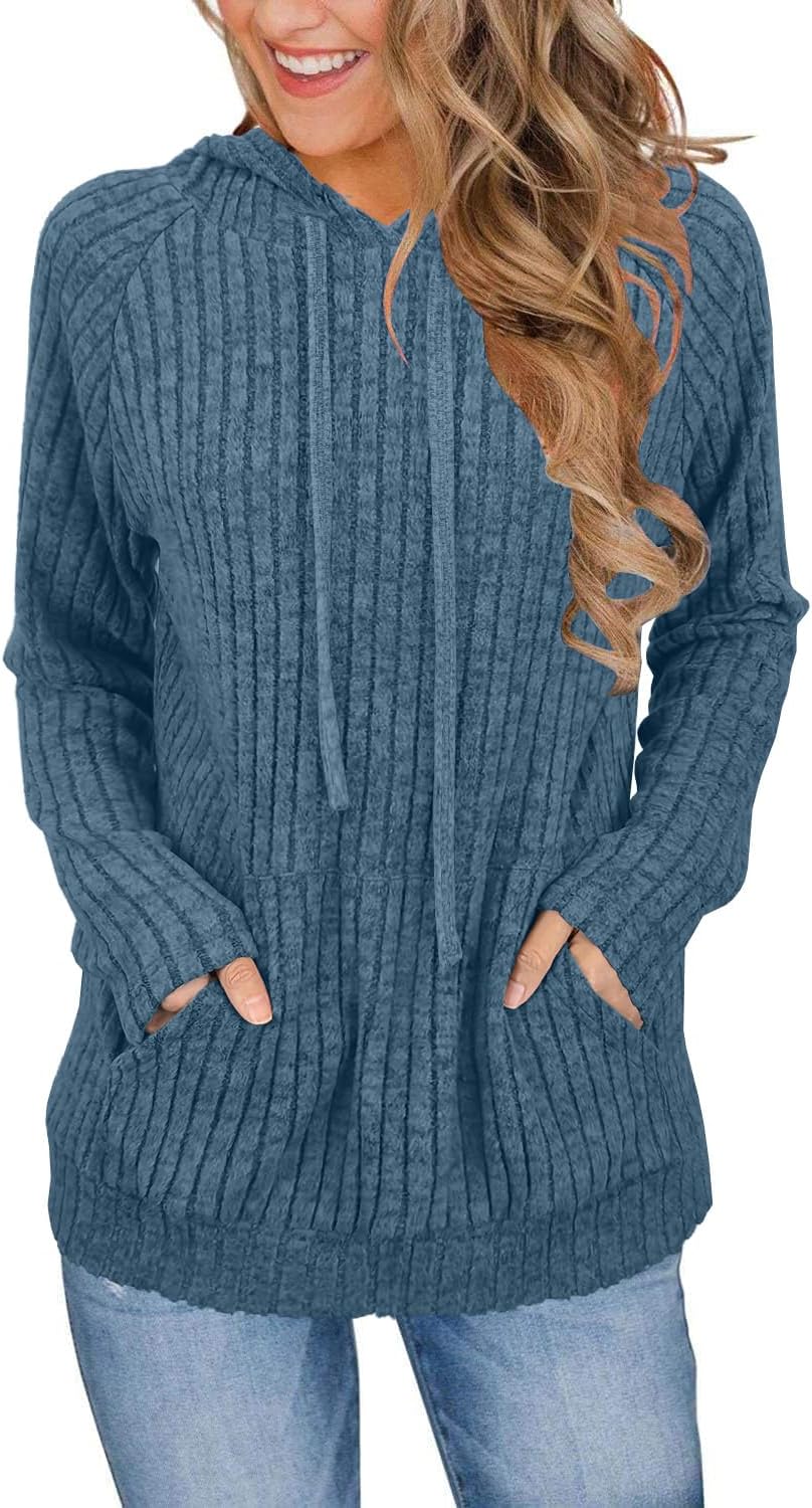 JomeDesign Sweaters for Women Long Sleeve Shirts Fashion Hoodies Pullover Sweatshirts Loose Casual Fall Tops