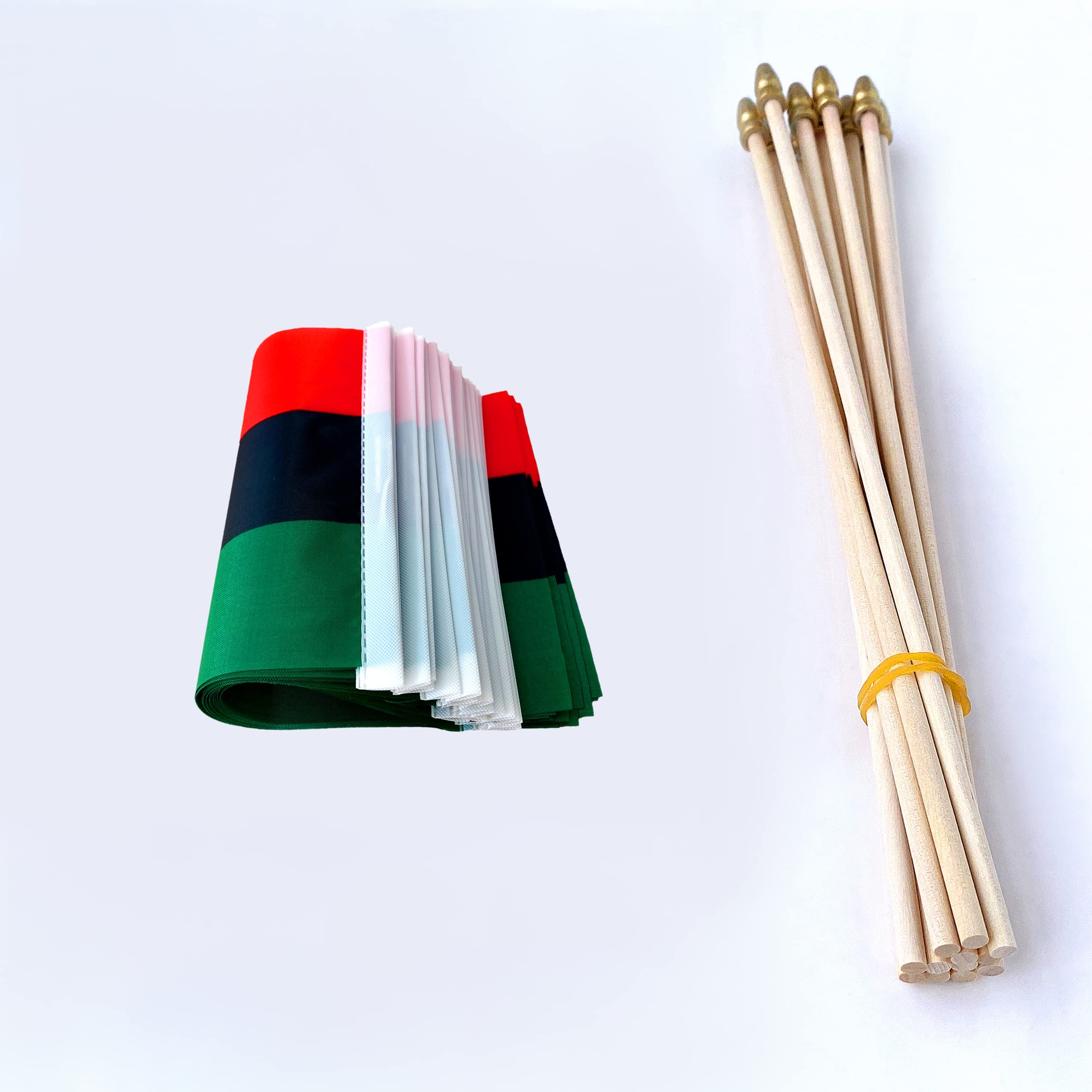 Amazon.com: TSMD African Afro American Stick Flag Small Mini Hand