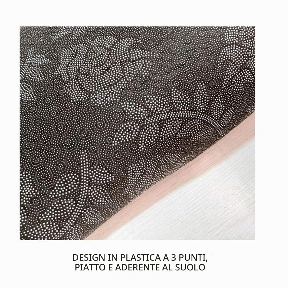 Tappeti in stile persiano della Boemia Tappeto antiscivolo per soggiorno Camera da letto Studio Tappeti rettangolari Boho Marocco Tappetini etnici tapis-Arancio blu 80x200cm