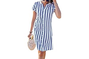 Chic Striped Shirt Dress