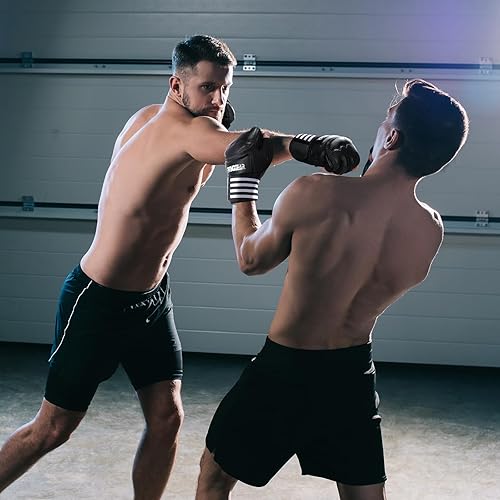 Miniatura 6 de Guantes de boxeo para hombres y mujeres, guantes de kickboxing de MMA Muay Thai, guantes de saco de boxeo, guantes de karate, guantes de medio dedo