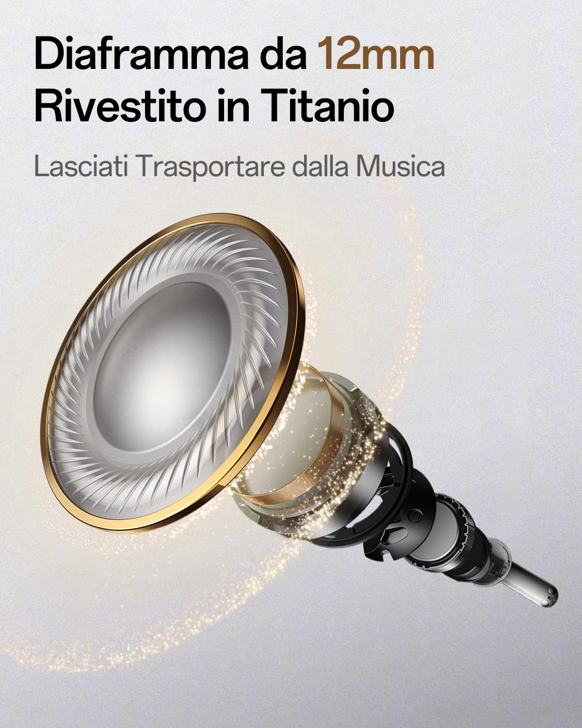 OPPO Enco Air5 Pro Auricolari True Wireless, Bluetooth 6.0 In-Ear Stereo, ANC 55dB, Triplo Mic Chiamate Chiare IA, Audio Hi-Res, 54 Ore Autonomia, Bassi Profondi, IP55, Pearl White