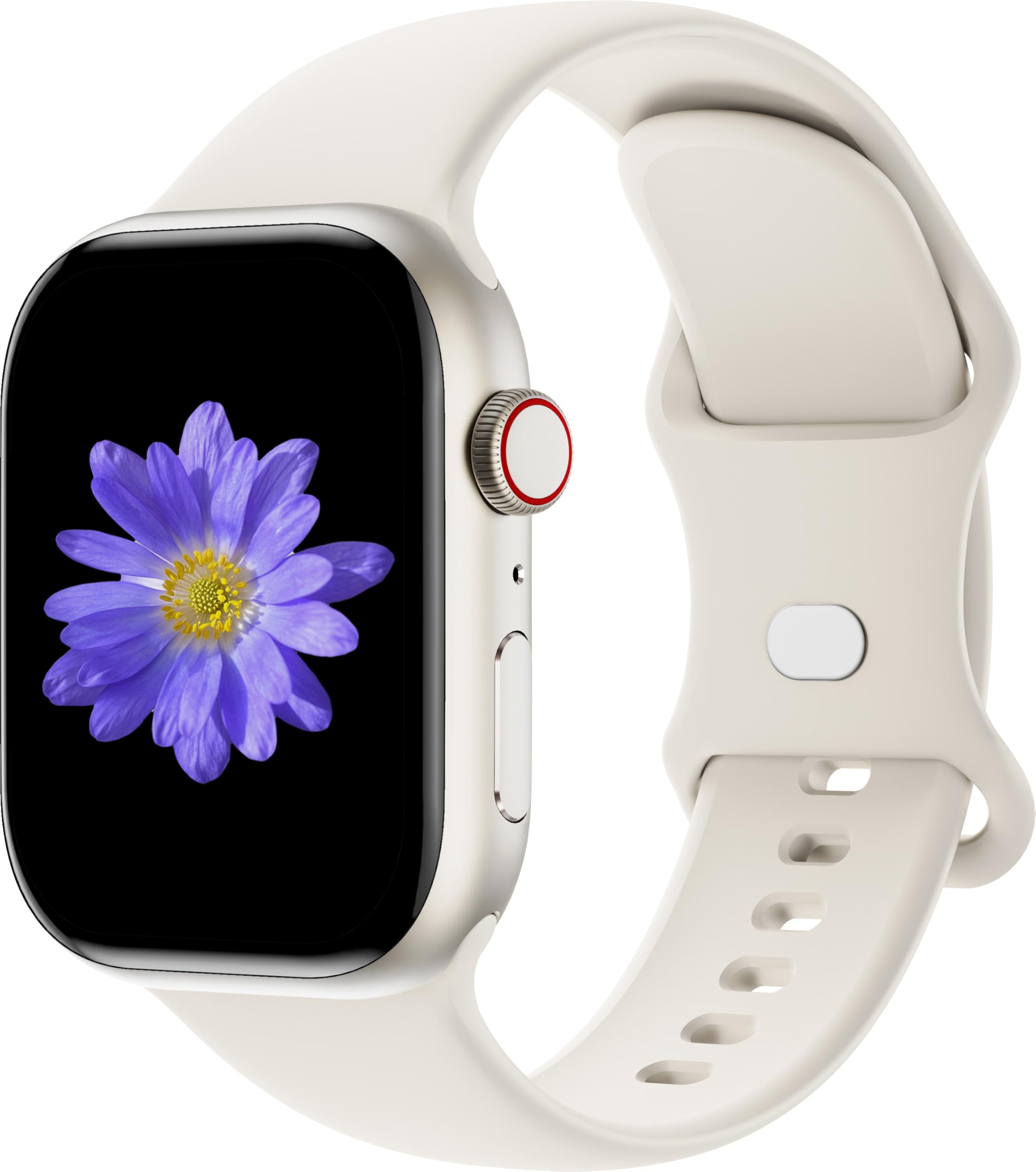 Sport Bands Compatible with Apple Watch 42mm 44mm 45mm 46mm 41mm 38mm 40mm 49mm for Women Men, Soft Silicone Strap for iWatch Wristband Series Ultra SE 11 10 9 8 7 6 5 4 3 2 1