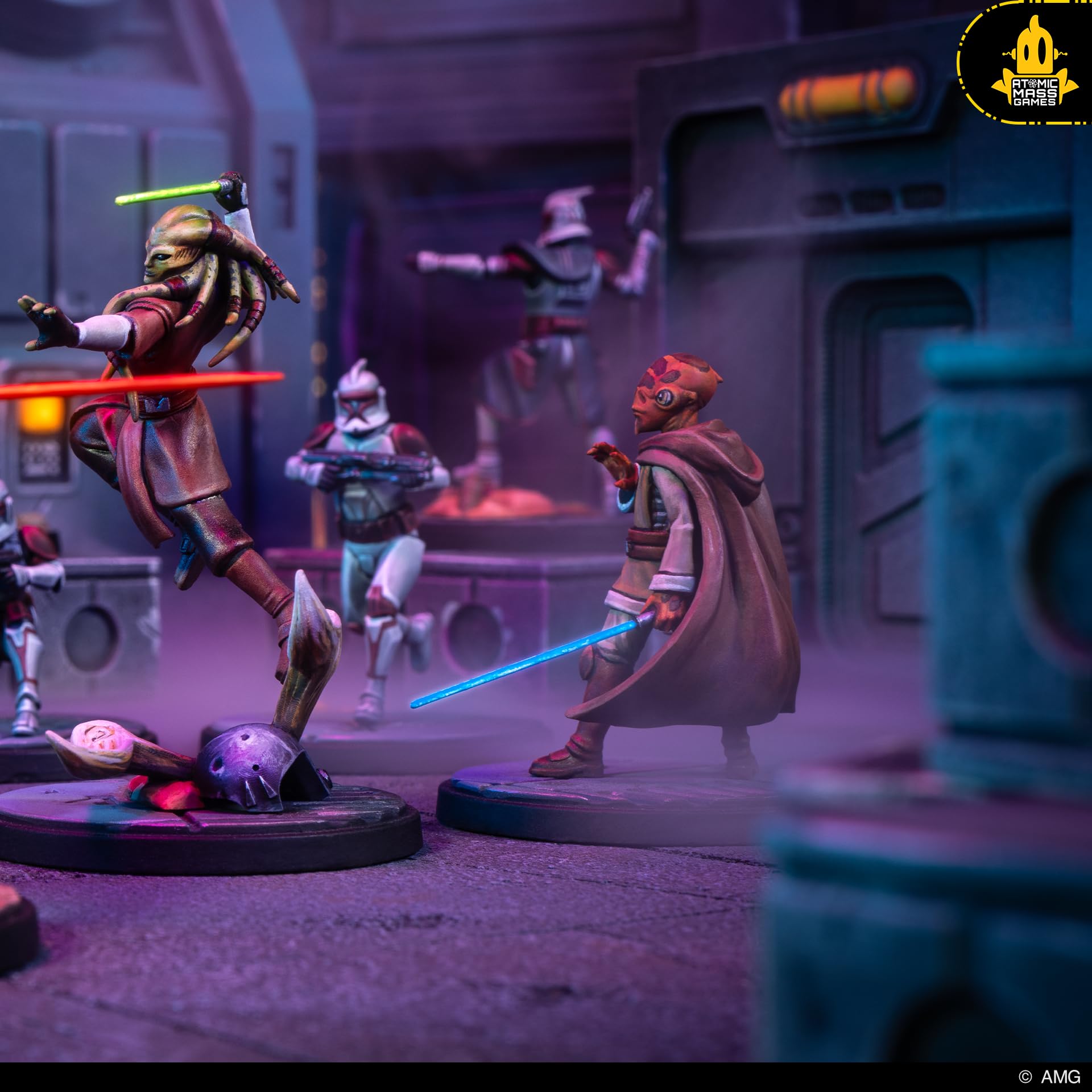 Atomic Mass Games | Star Wars Legion: Requesting Your Surrender Squad Pack | Giochi Di Miniature, Jedi E Cloni Delle Guerre Dei Cloni, 5 Miniature Da Assemblare | 2 Giocatori | 90 Minuti