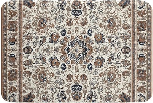 Erosebridal Tapete de baño oriental vintage, diseño floral persa para puerta de entrada, estilo bohemio, tribal, tradicional, estético, decoración