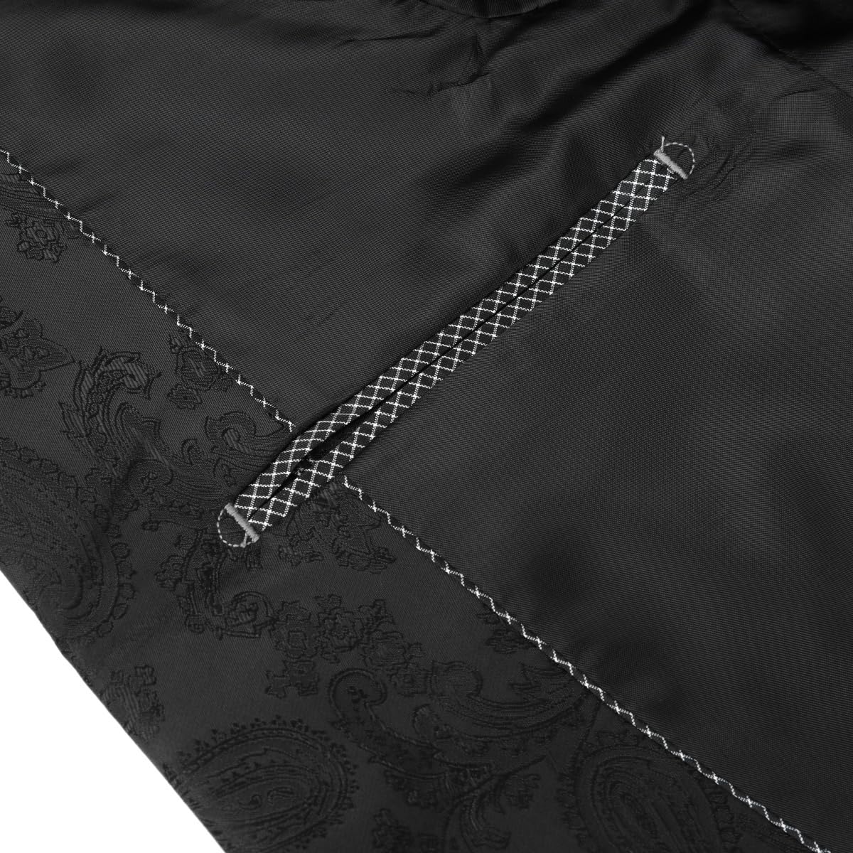Allthemen Męska żakardowa marynarka Paisley elegancka luksusowa kurtka, 1 guzik Slim Fit Smoking na wesele z kieszeniami