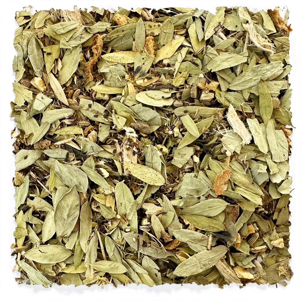 TealyraHappy Belly - Detox Tea - Pu-Erh - Senna - Rooibos - Licorice - Ginger - Digestive Wellness Herbal Loose Leaf Tea - All Natural - 112g (4-ounce)