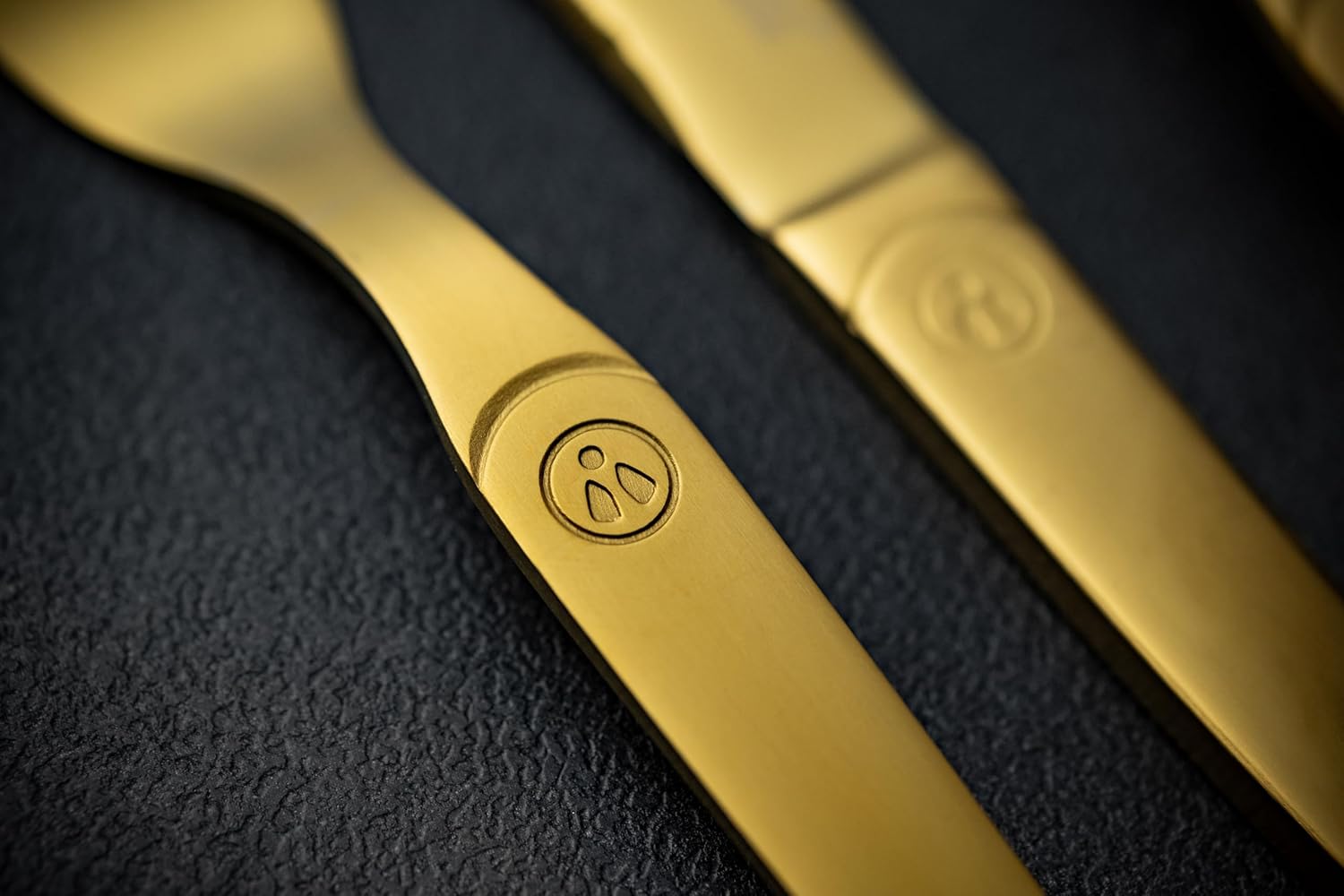 Laguiole Heritage Gold Dinerware Set; Premium Stainless Steel Knives, Forks, Spoons with Ergonomic Handles; 4 Person Sets; Gold, 16-Piece