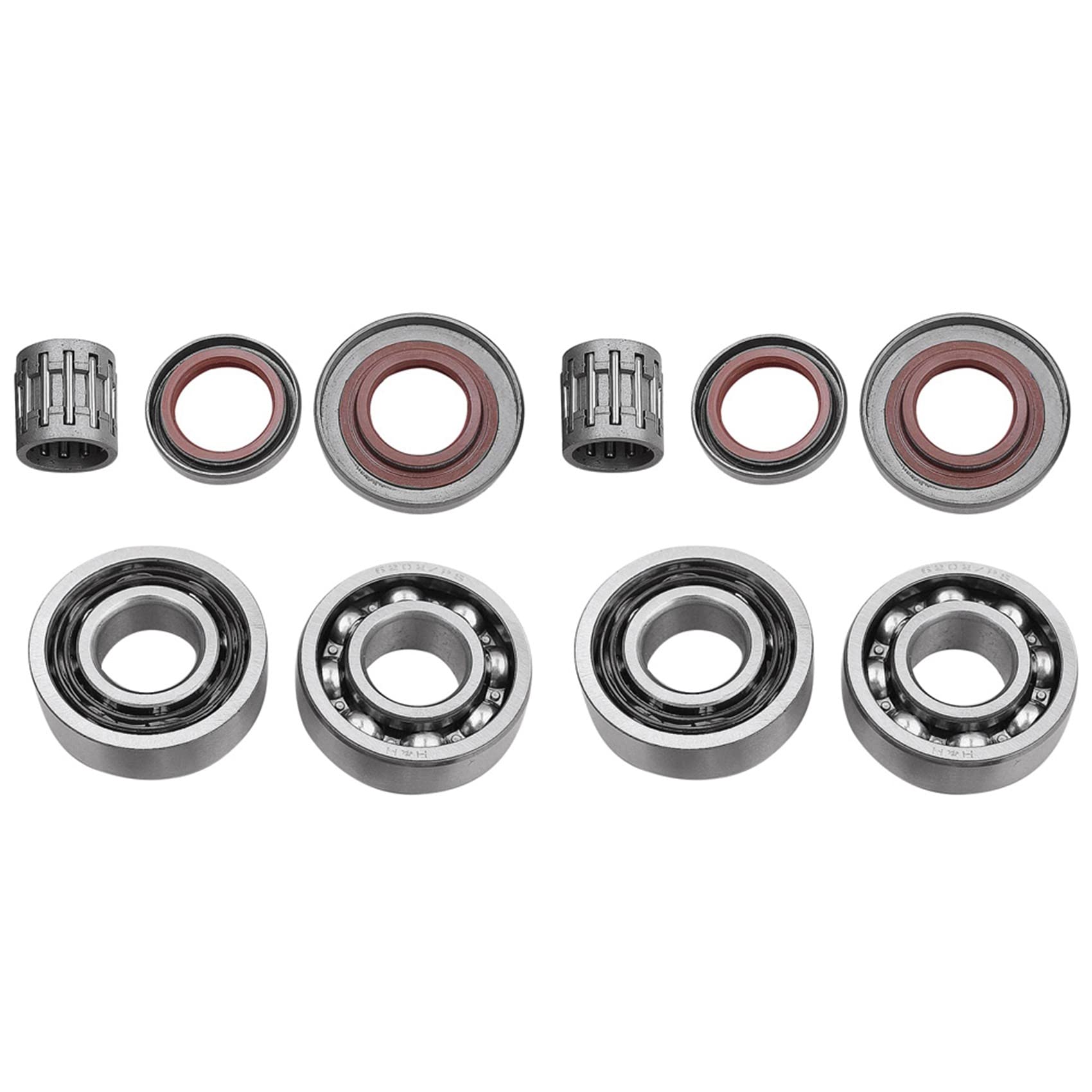 Jnchdghwa Silver 4X Crankshaft Crank Bearing Oil Seals Kit For Ms361 Ms 361 9503-003-4266 9503-003-0354