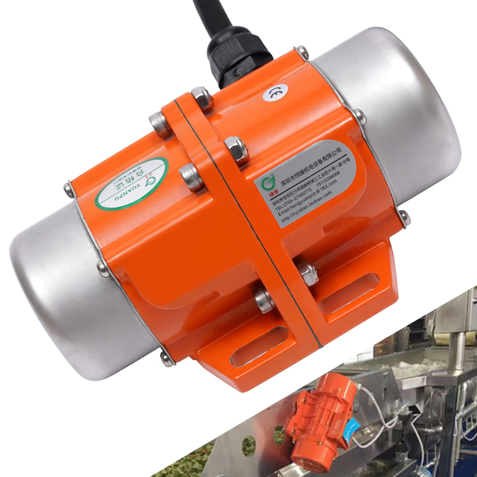 Vibratore motore vibrante 1 fase asincronico motore vibrante regolabile 120 W 220 V 3000 giri/min per dispositivi meccanici