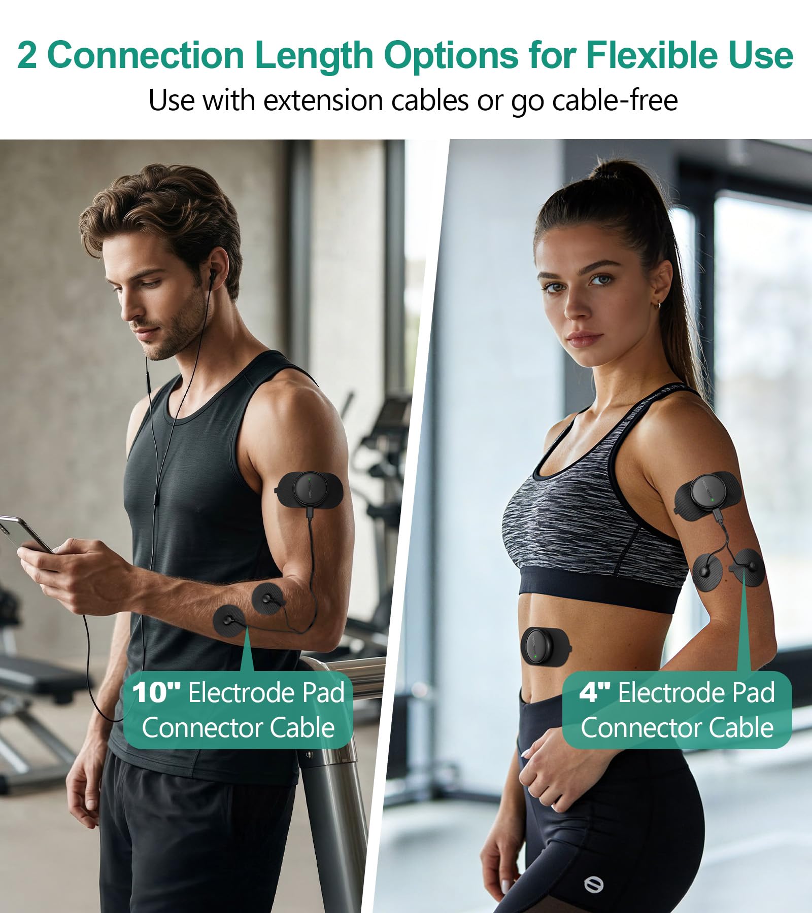 Medcursor Stimulateur Musculaire à Unité TENS - Appareil EMS sans Fil 3-en-1 à Double Canal avec Application et Mémoire, 25 Niveaux d'Intensité, 8 Zones Ciblées, pour Soulager les Douleurs Dorsales