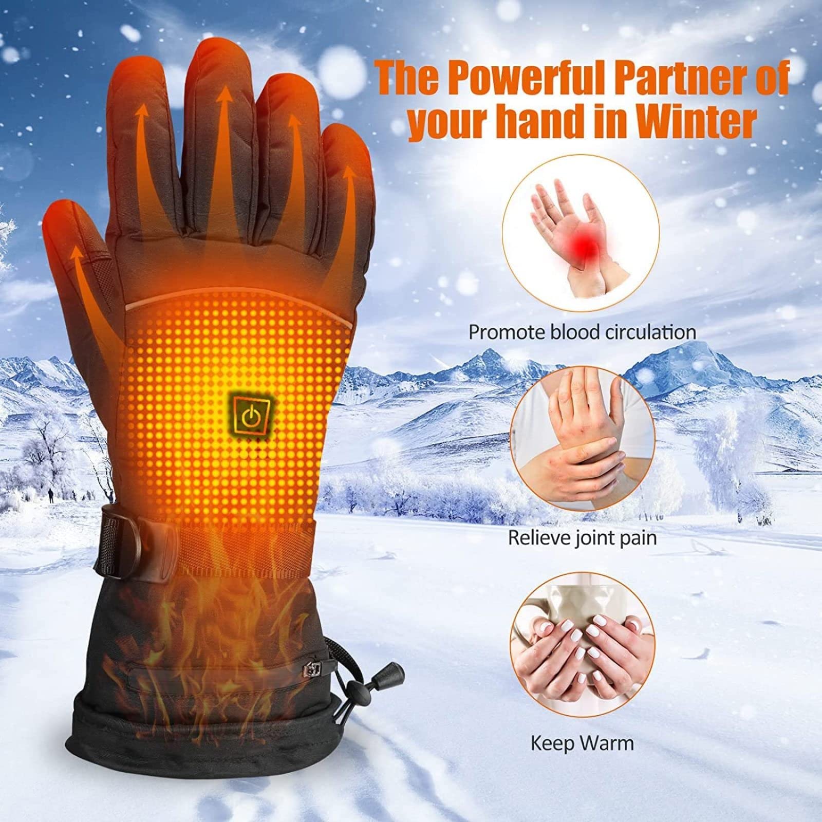 1 Paire De Gants Chauffants USB Femmes Hommes Mitaines Mains D'hiver Gants D'ordinateur Portable