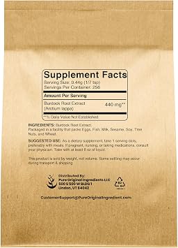 Pure Original Ingredients Burdock Root Extract (4 oz) Lab-Verified, Non-GMO