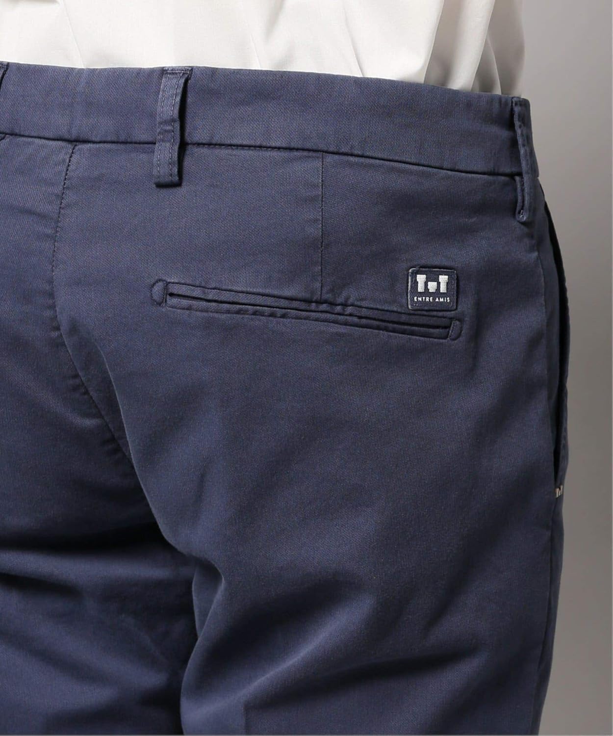 一番人気物 新品 アントレアミ スリム ストレッチ チノパン 紫 ワイン