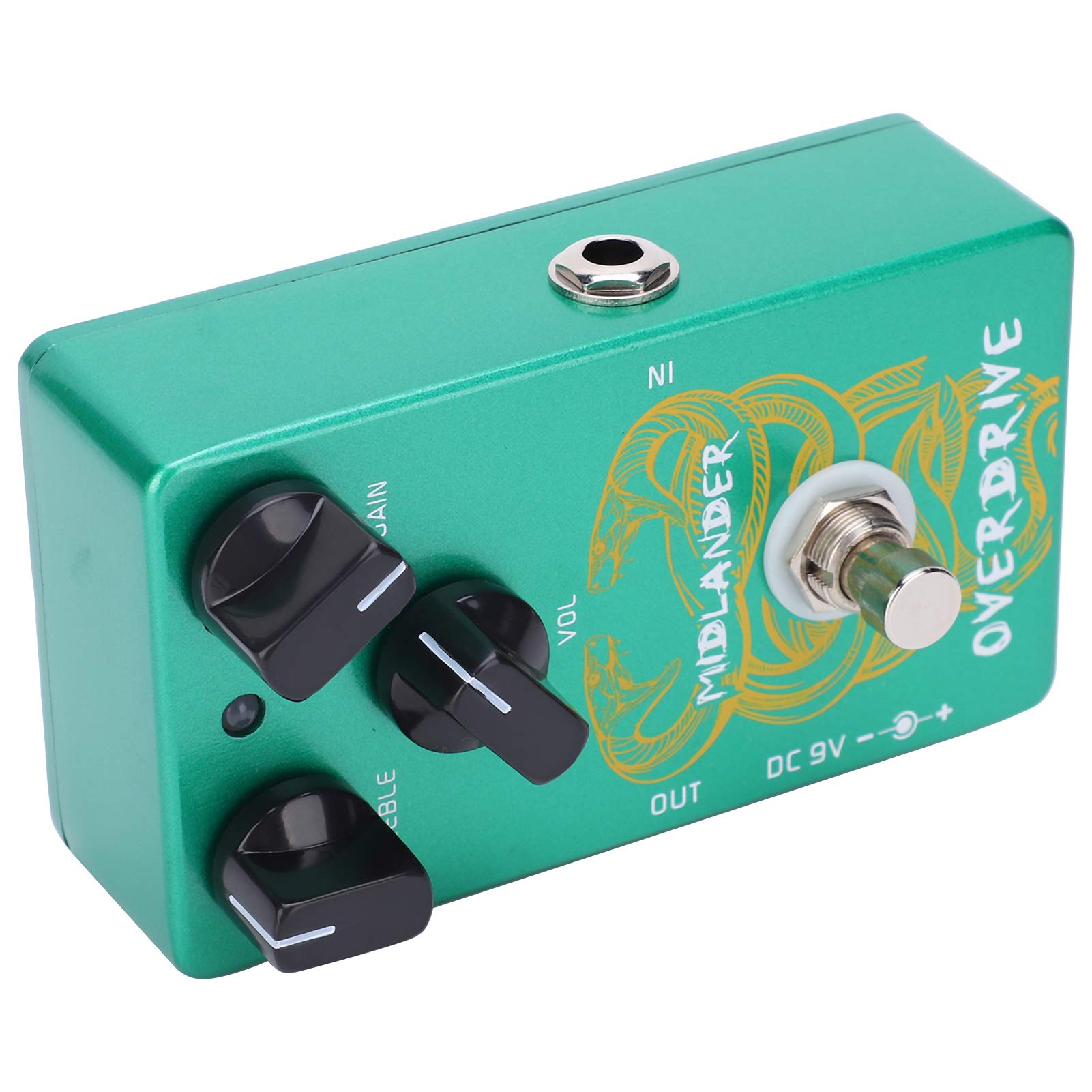 Pedał True Bypass Overdrive z Miękkim i Delikatnym Efektem Przeciążenia dla Gitar Elektrycznych, Idealny dla Muzyków