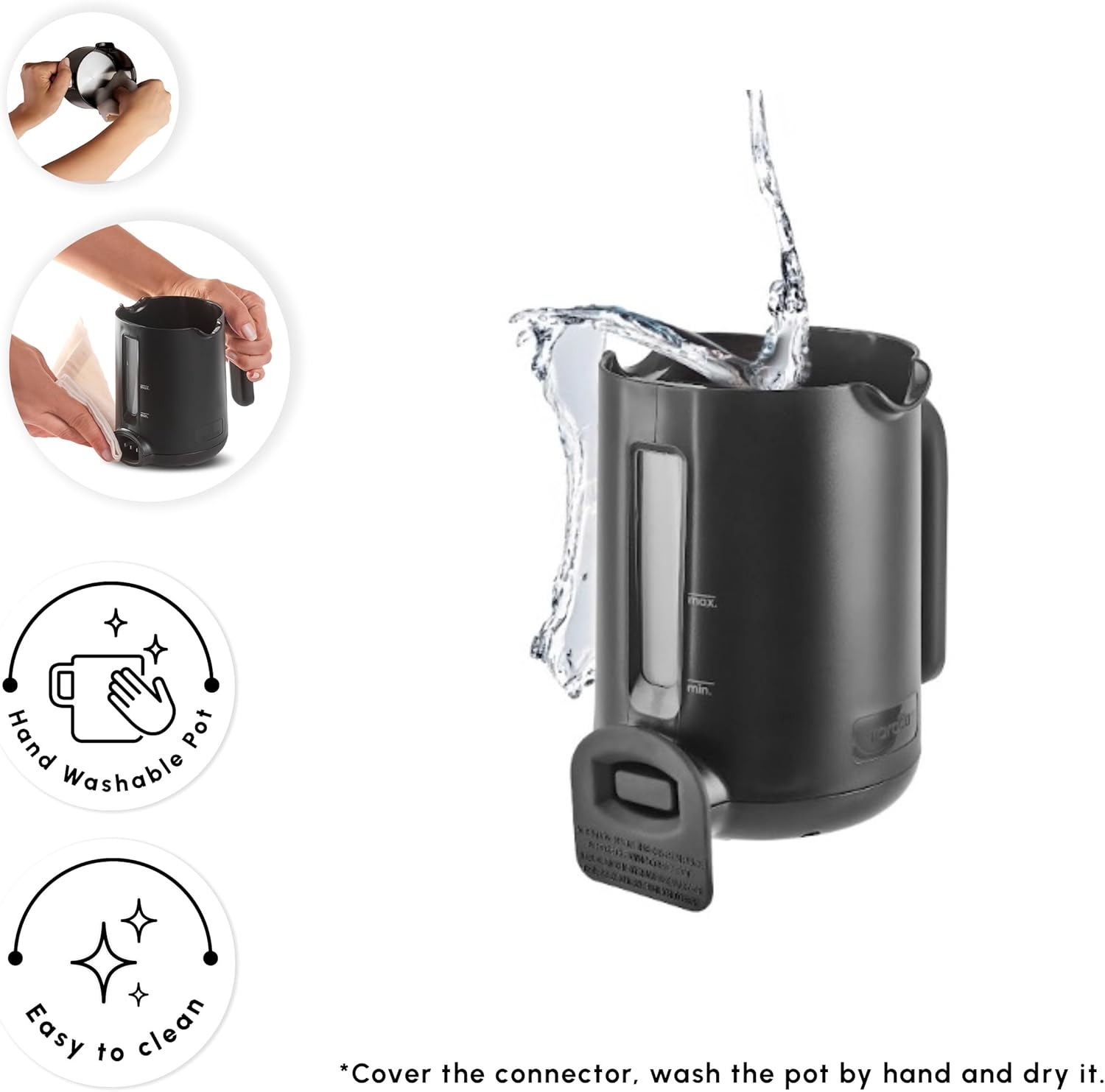 Cleaning instructions for KARACA Hatır Turkish Coffee Maker pot