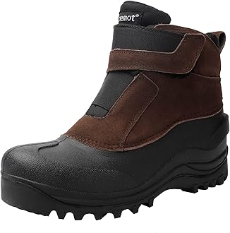 riemotWomen's Men's Snow Boots, Waterproof Winter Boots for Dog Walking Hiking Trekking Fishing Riding Hunting, Mucker Yard Boots Gardening Shoes Warm Anti-Slip Ankle Boots