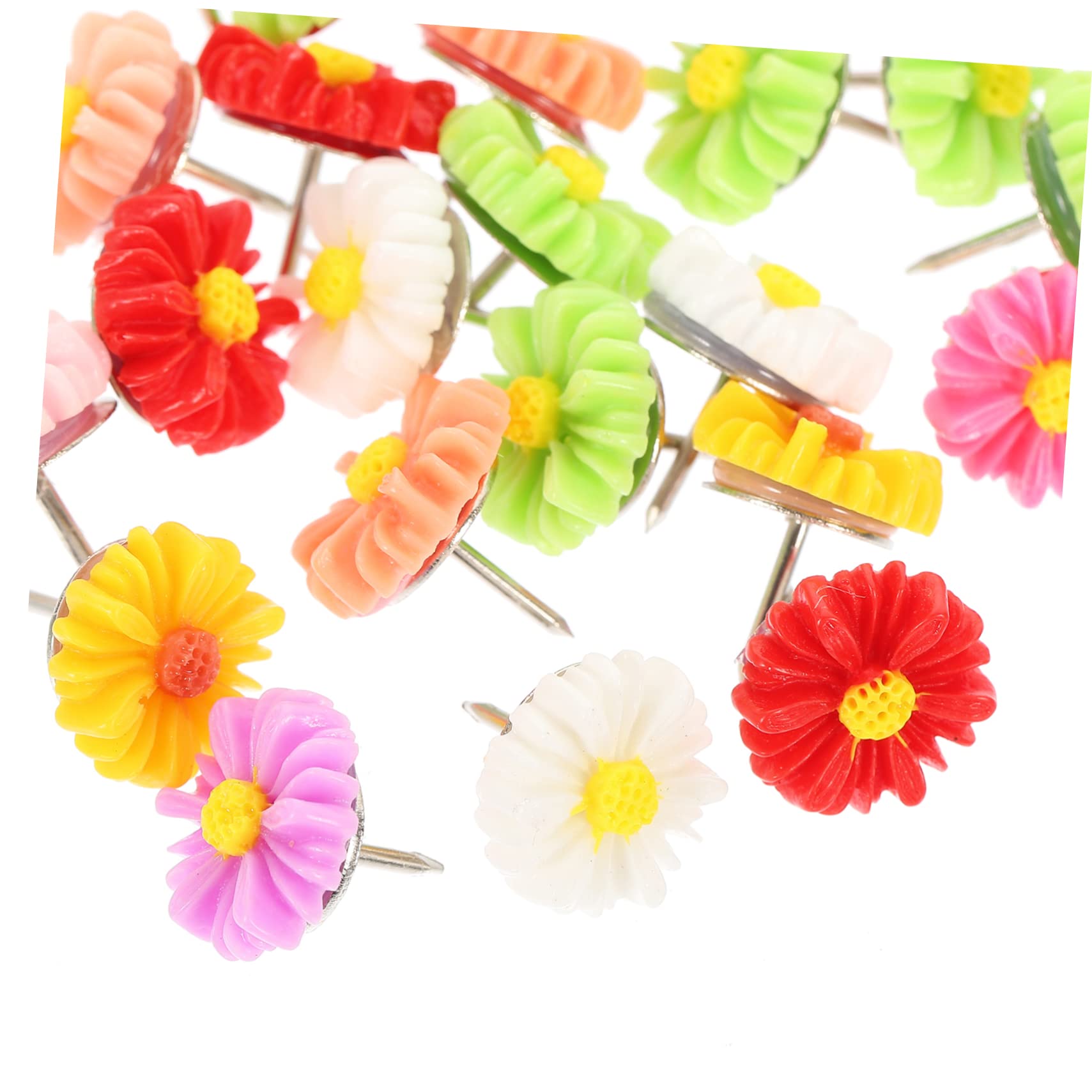 180stücke Daisy-förmige Pushpins Bunte Kreative Daumenstecker Für Korktafeln Bastelprojekte Und Notizen Einfach Zu Verwenden Langlebigem Material Gefertigt
