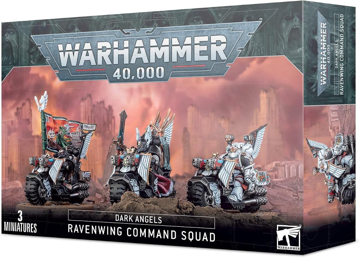 99120101238" Dark Angels Ravenwing Command Squad Miniature
