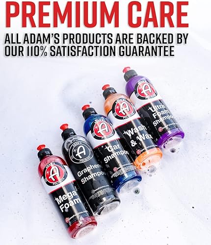Vista 8 de Adam's Mega Foam (16 onzas) - Jabón de coche con pH neutro para lavado de autos, concentrado para cubo de lavado, pistola de espuma, no despega