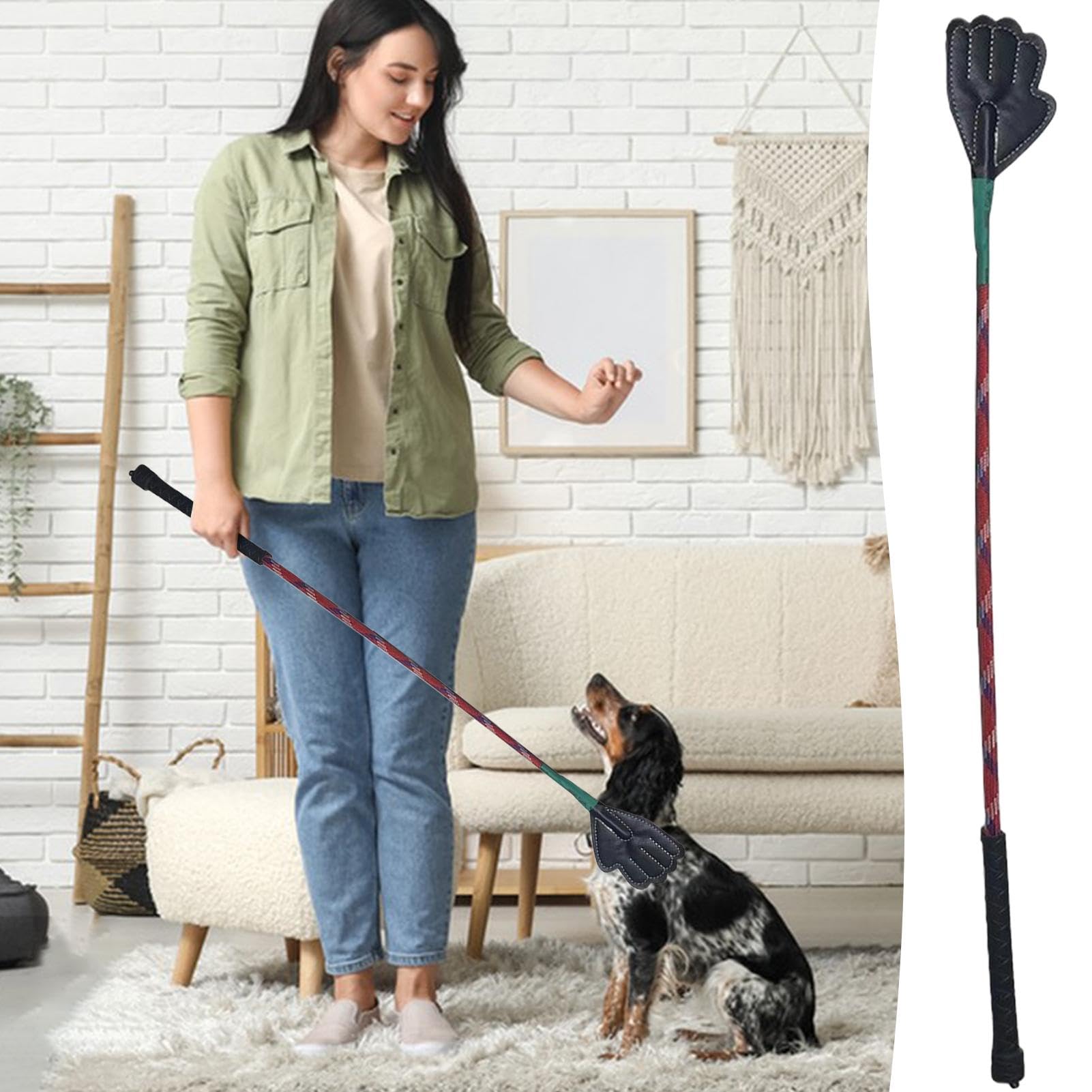 Bâton de dressage pour chien, bâton de flirt portable, outils de dressage pour animaux de compagnie, meilleures pratiques, bâton d'entraînement complet pour améliorer l'obéissance du chien 45 cm et 63