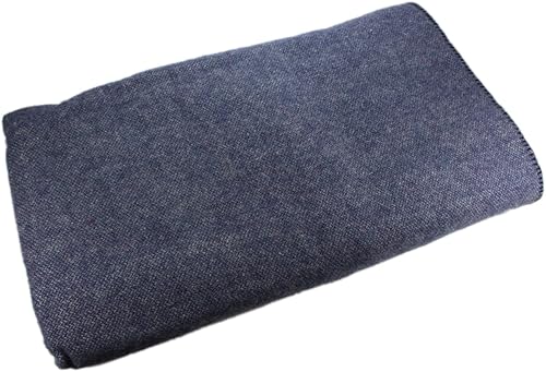 Cobija de lana irlandesa de varios colores, 90 x 108 pulgadas, hecha en Irlanda, 100% lana, Blackberry, King Blackberry,Azul,Pizarra