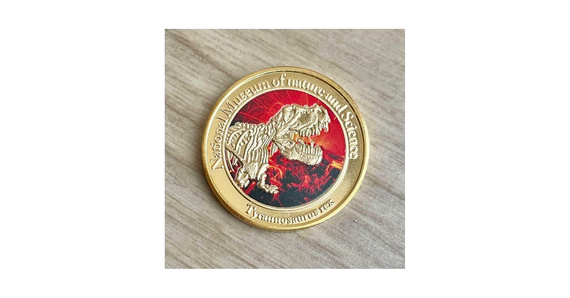 Amazon.co.jp: 国立科学博物館 恐竜 記念 メダル コイン 上野