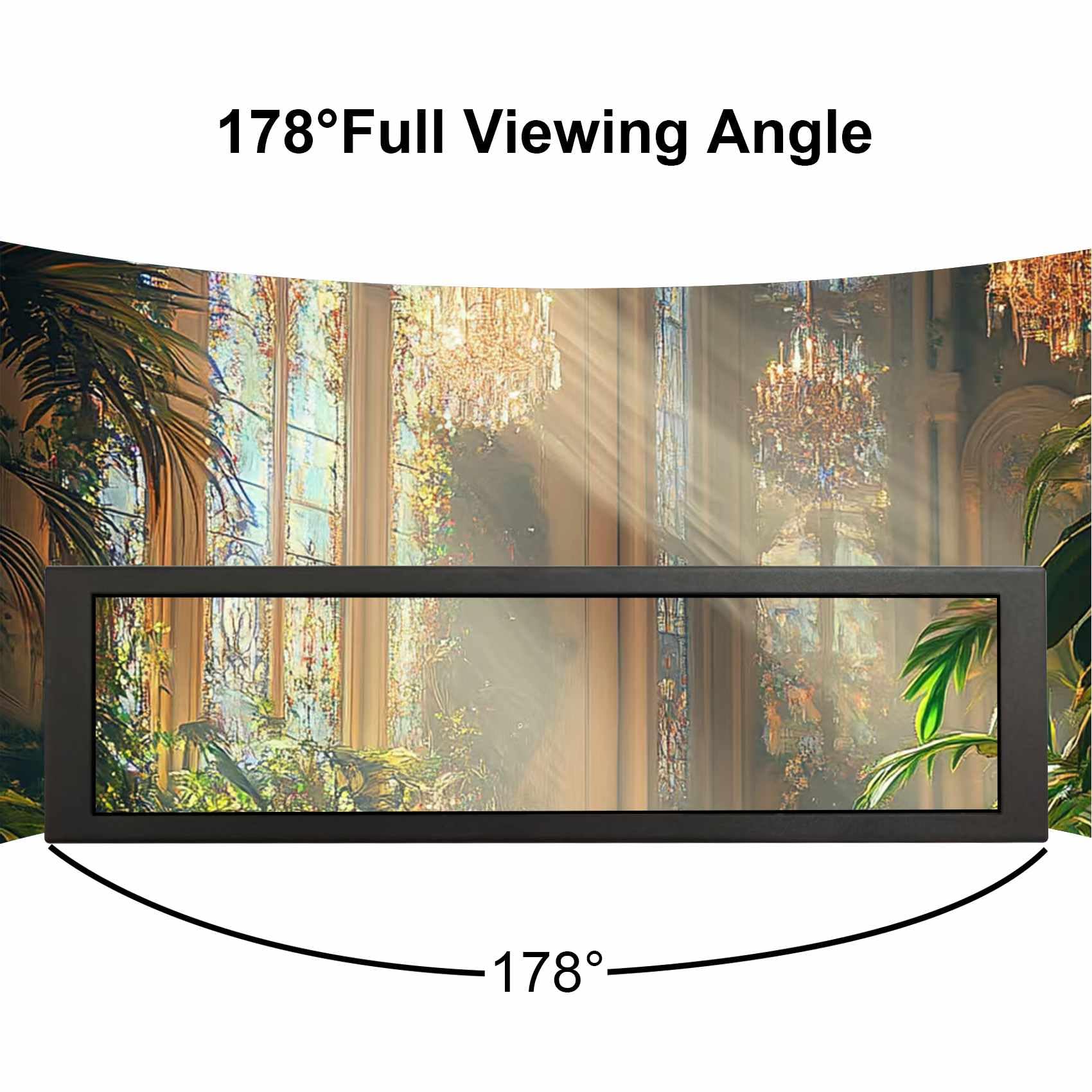 VSDISPLAY Monitor LCD Negro IPS de 9,16 Pulgadas 462 x 1920 | para carcasa de PC, CPU de bricolaje, pantalla y tema de computadora
