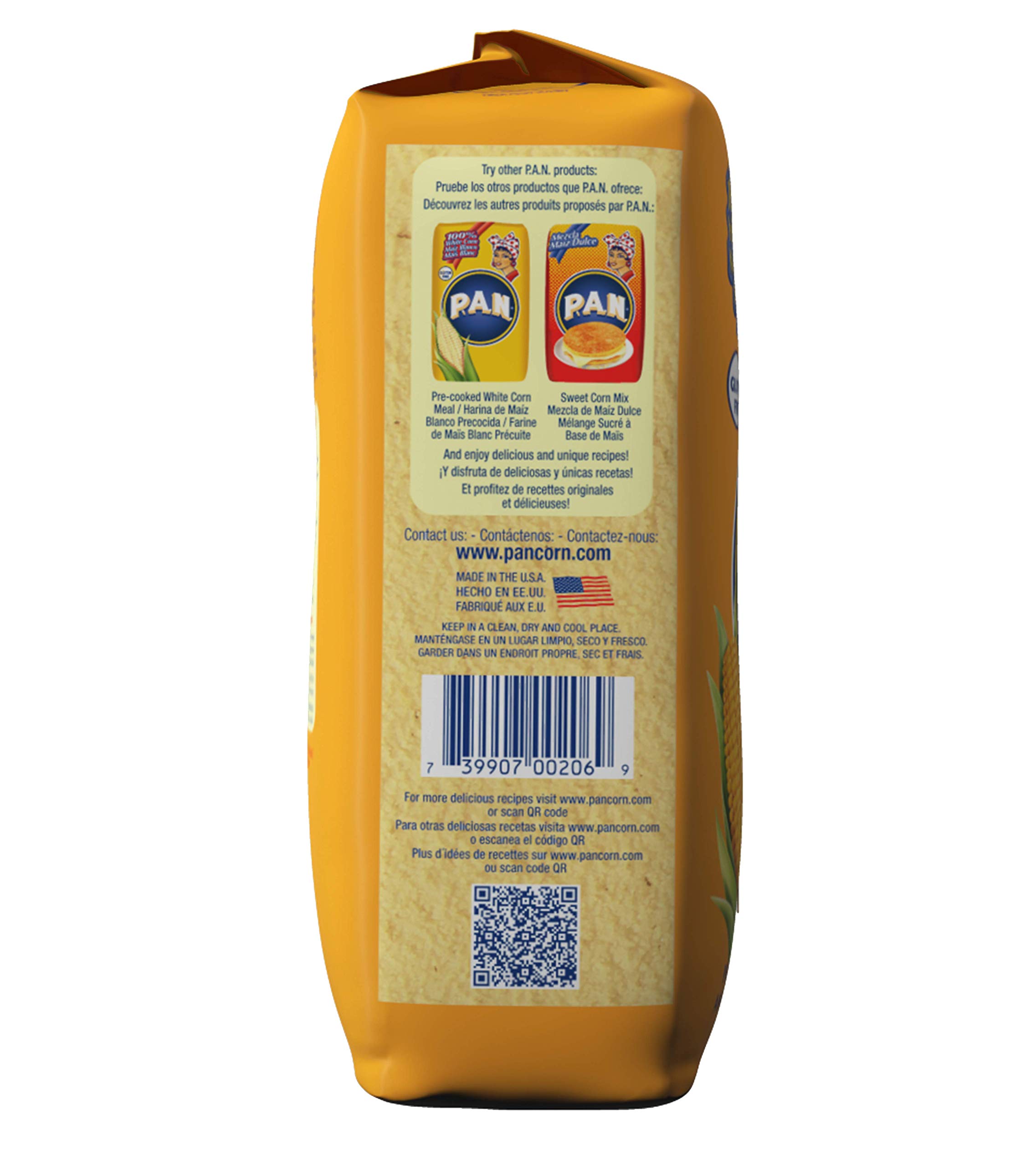 P A N Yellow Corn Meal Pre cooked Gluten Free And K B0124JH4KS