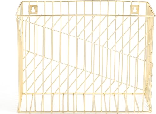 Miniatura 2 de U Brands Organizador de archivos colgante de metal, tamaño carta, accesorio de escritorio, colección Vena, dorado