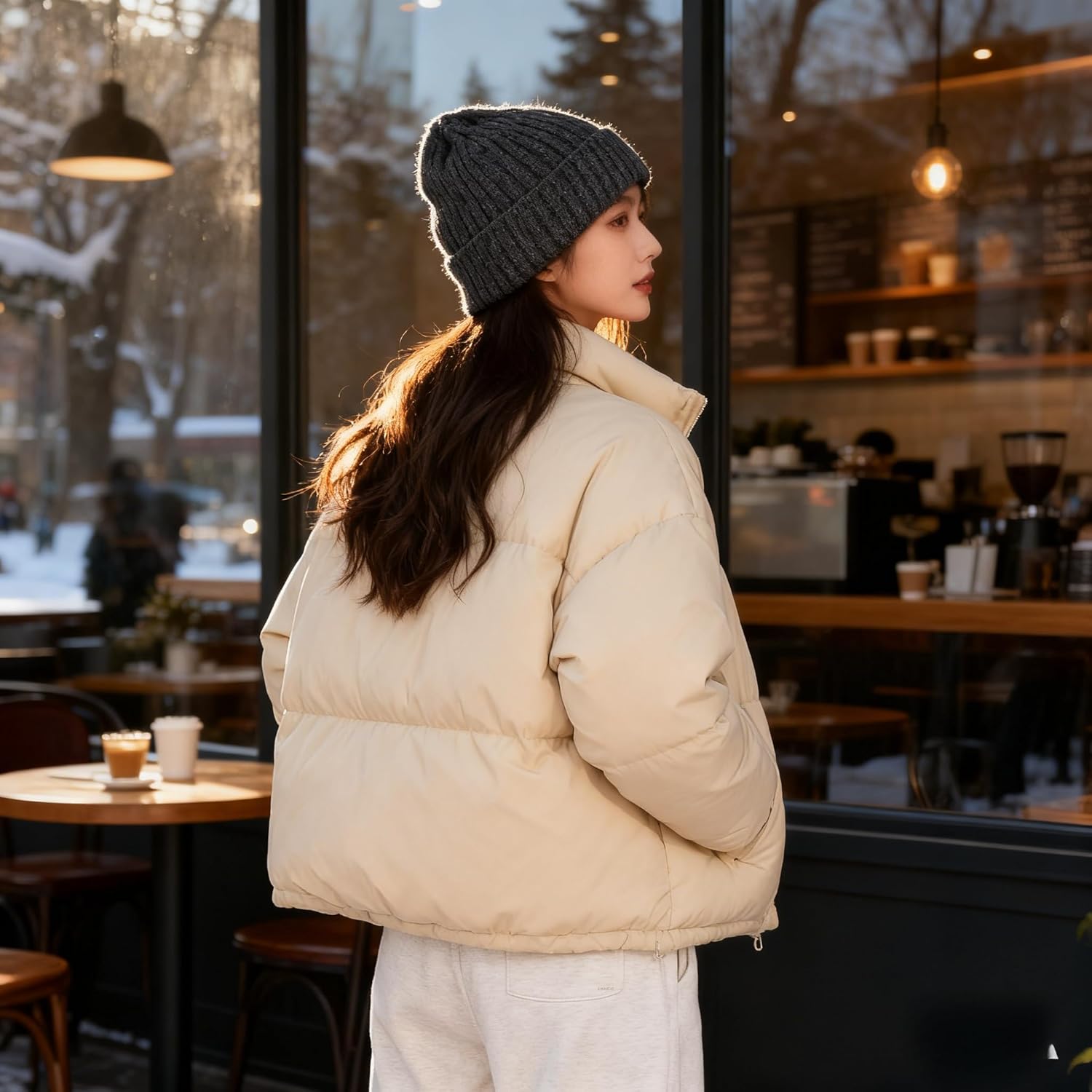 Yookat Beanie Hats Fleece Lined Knit Hat Winter Hats Unisex Thick Warm Lined Beanie for Cold Weather Skull Cap - Image 5