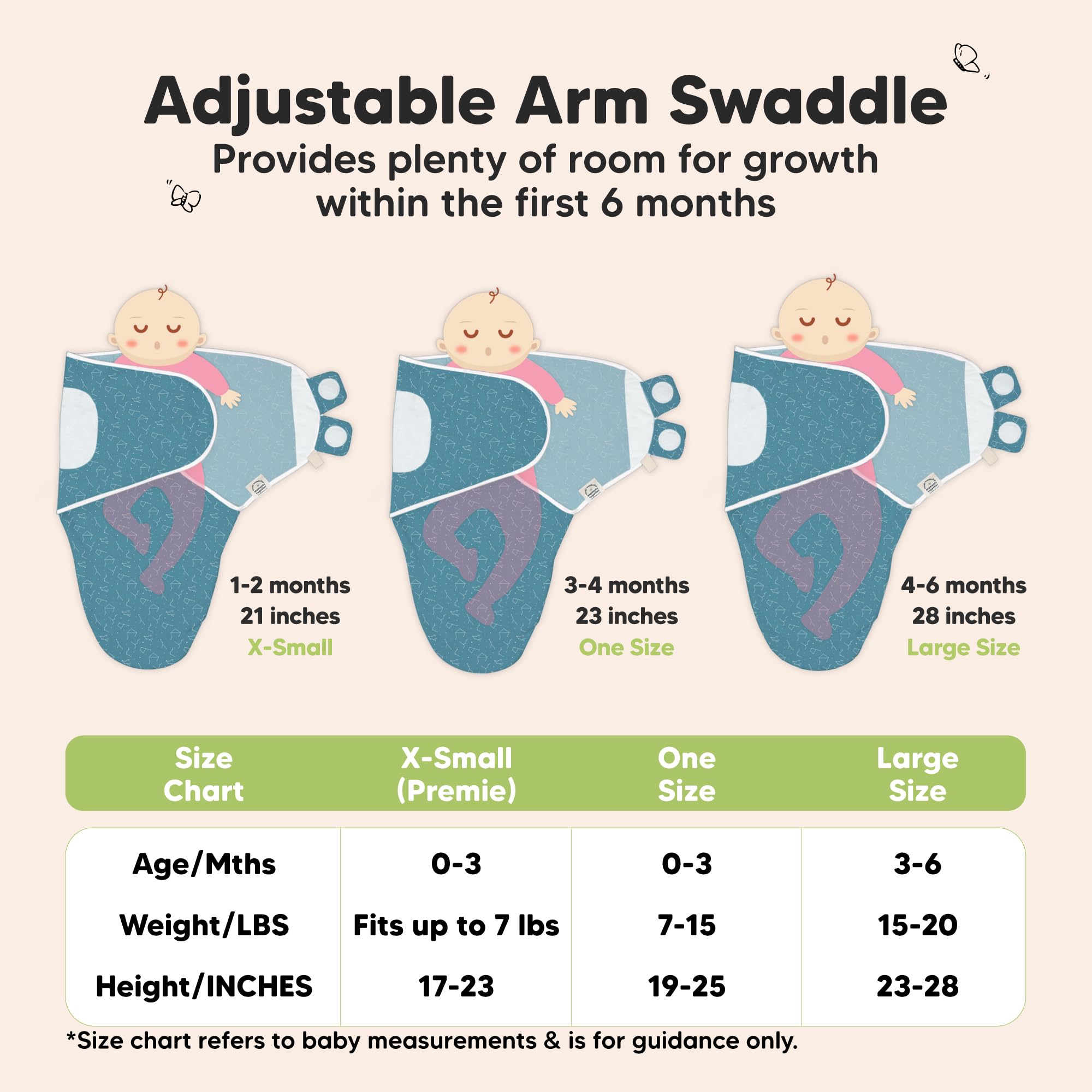 3-Pack Organic Baby Swaddle Sleep Sacks - Swaddles for Newborns, Infant 0-3 Months, Baby Girls, Boys, Soft & Snug Newborn Sleep Sack, Nursery Swaddling Blankets (Galaxy)