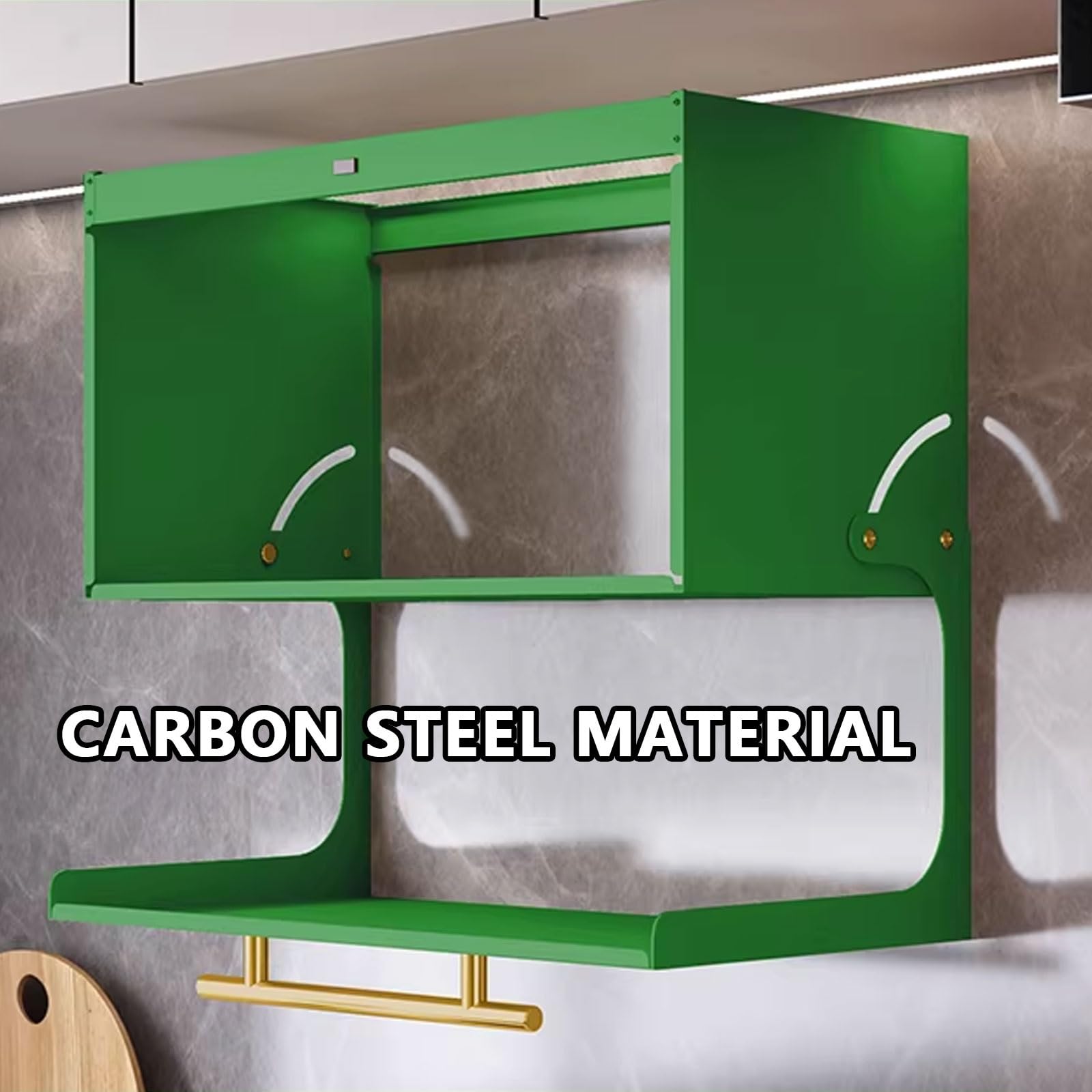 Metallschrank mit magnetischer Tür, Wanddisplay mit großer Kapazität, leicht zu reinigendes Karbonstahl-Design, ideal für die Organisation verschiedener Gegenstände, 40/50 cm Länge