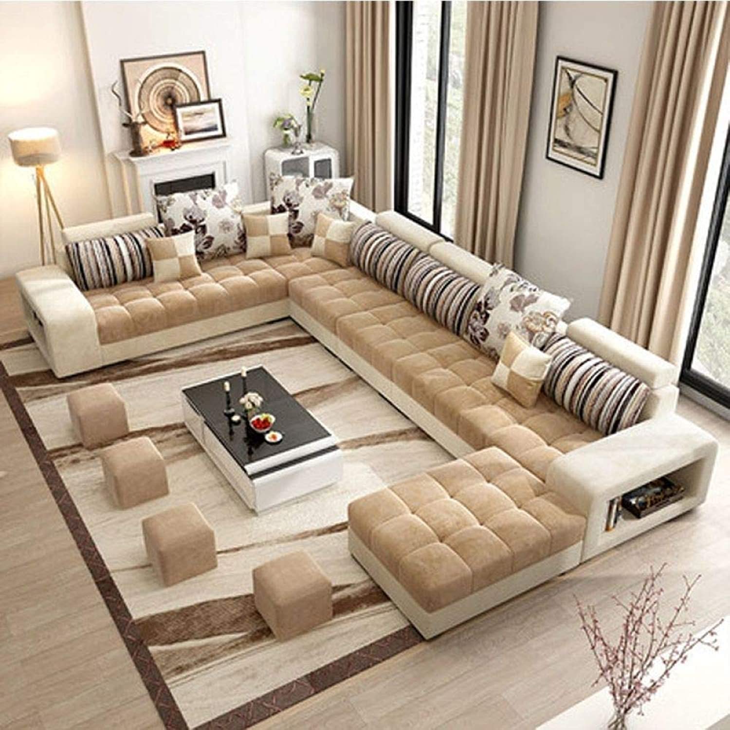 ZAM ZAM Live Room Sofa,Apartment Living Room Corner Sofa Set