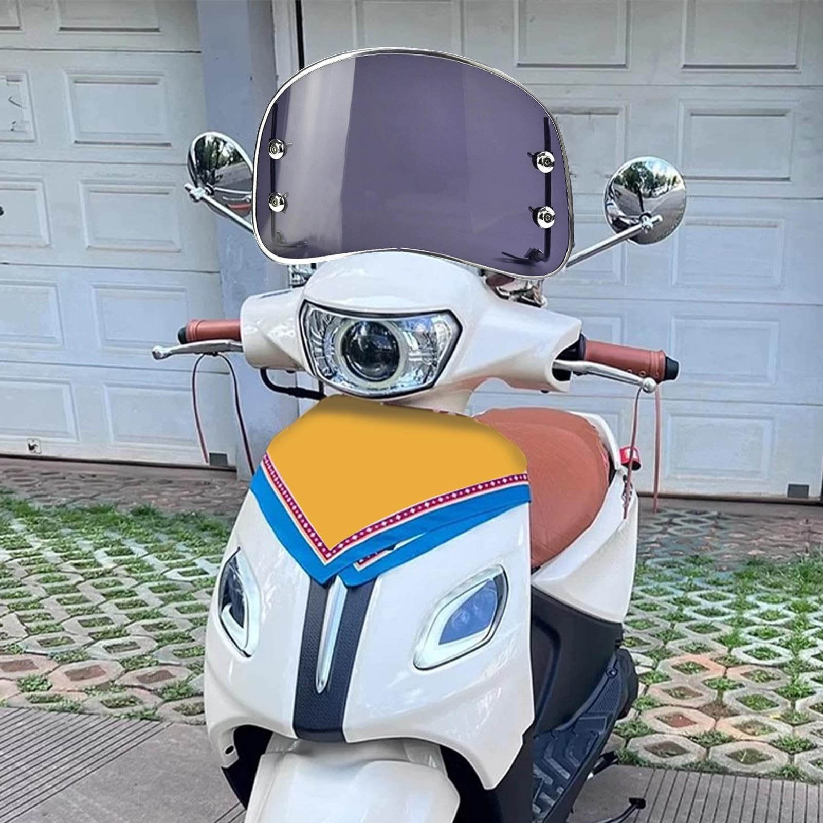 Motorcycle Wind Deflector, Transparent Scooter Windshield, Adjustable Motorcycle Wind Deflector, Motorbike Front Fairing, Thicken Wind Guard For - View #8
