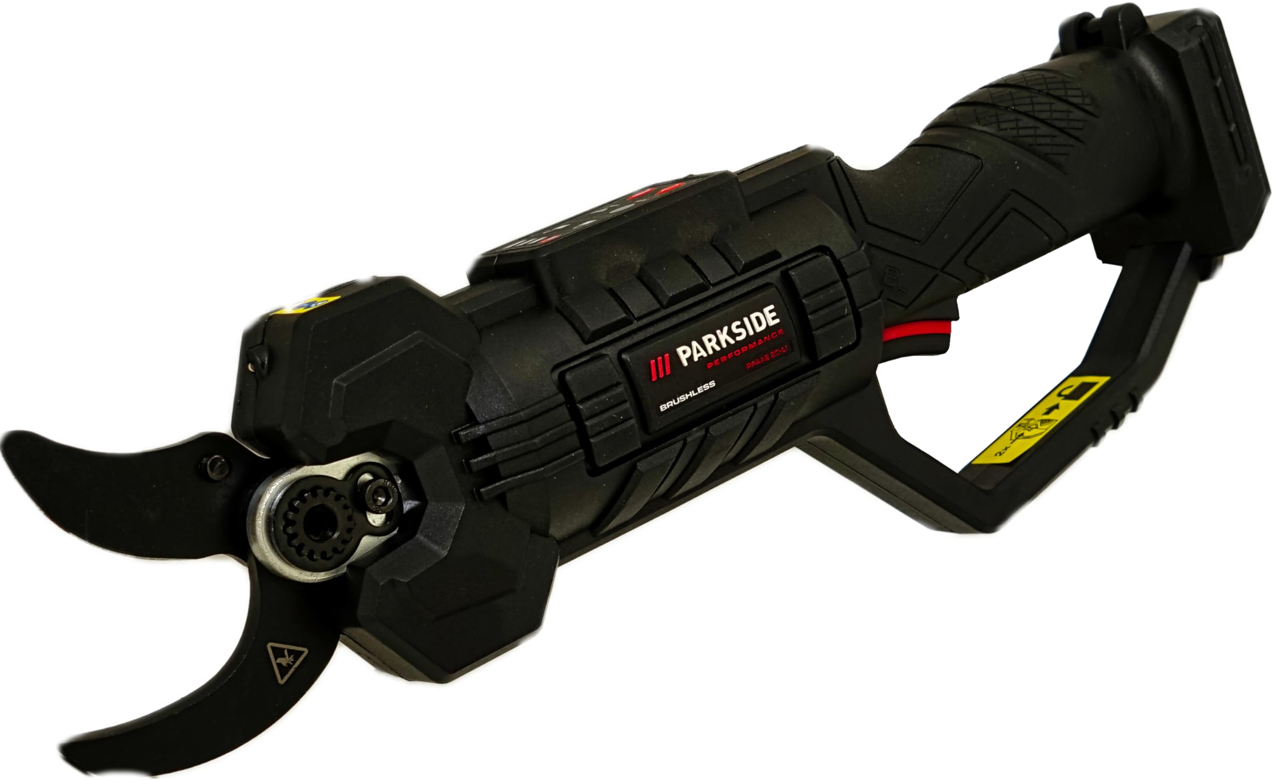 Offerta HEADNMORE per PARKSIDE PERFORMANCE® Forbice da potatura a batteria PPAAS 20-Li – 20 V X 20 V Team, motore brushless, incl. portachiavi HEADNMORE & matita da carpentiere