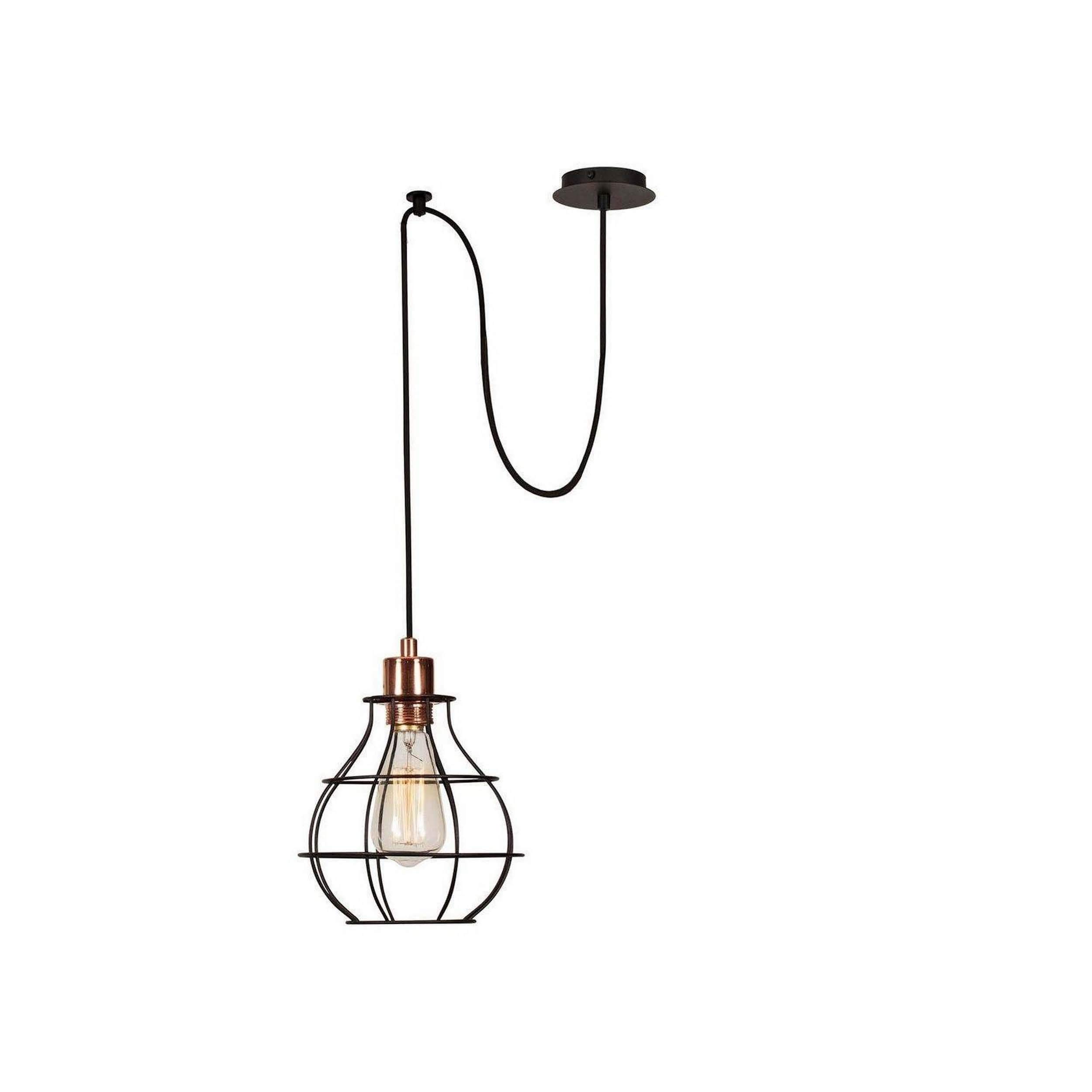 Lampe à suspension sans fil pour illuminer une grande table de salle à manger
