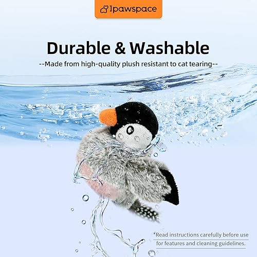 Miniatura 6 de Juguete interactivo para gatos con hierba gatera, sonido musical (puede apagar), satisface el instinto natural de choque del gato, funda lavable de