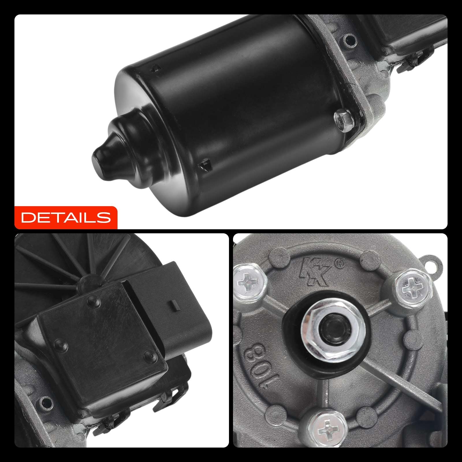 Frankberg Motore Tergicristallo Motore Tergicristallo Parabrezza Compatibile con Qubo 225 Nemo Station Wagon Bipper Tepee Fioino Furgone/MPV 225 Bipper AA Replace# 064300015010,98846221