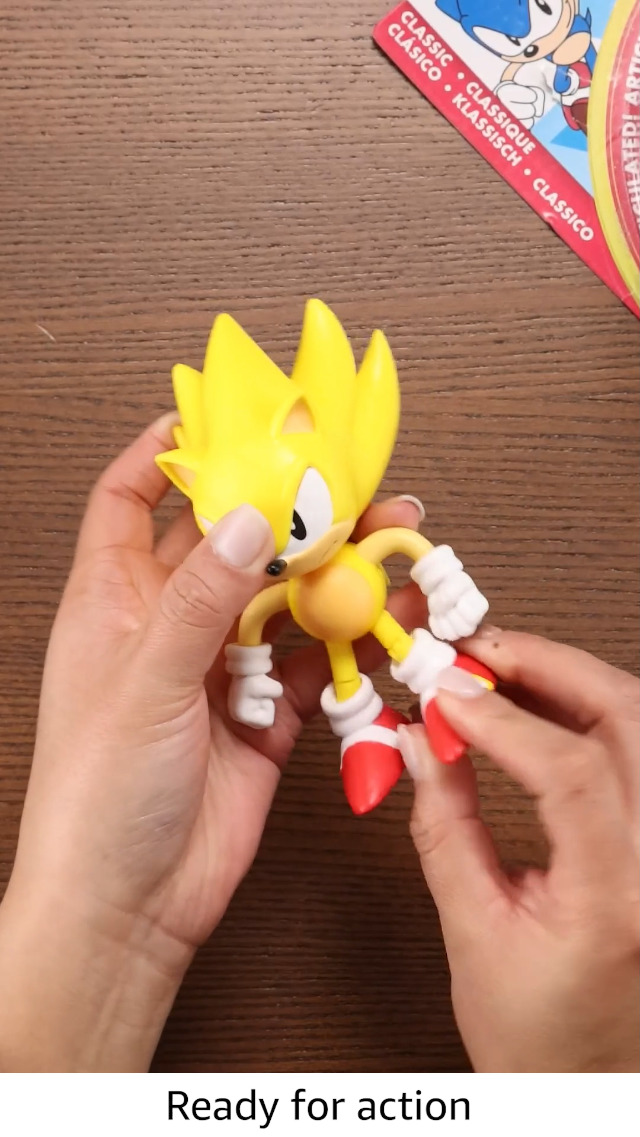 Amazon.com: Sonic the Hedgehog 4-inch Super Sonic Action Figure