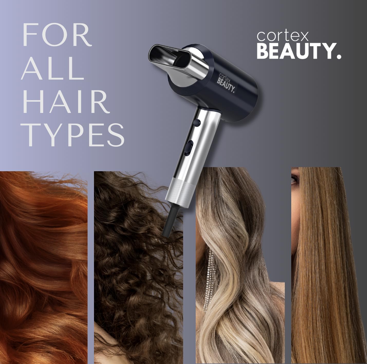 CORTEX BEAUTY HotShot Lightweight Compact Blow Dryer Gray & Silver New MSRP $249 Cortex Hair Dryers for sale | eBay main image 4