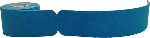 Therapist's Choice Rollo de cinta de kinesiología precortada (2 pulgadas x 16.4 pies) (azul)