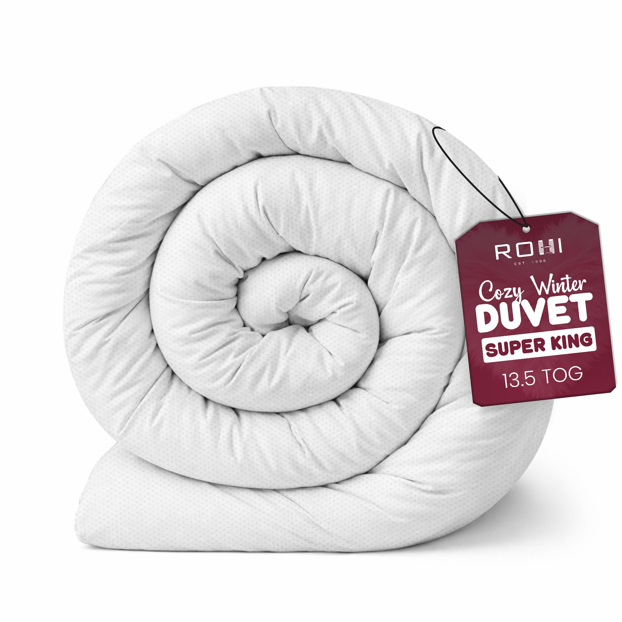 Rohi Anti Allergy 10.5 Tog Double Duvet – All Season Duvets – Soft & Breathable Luxurious Hollowfibre Quilt with Corvin Cover – Midweight Comforter Double Bed Duvet (All Season) — view 17
