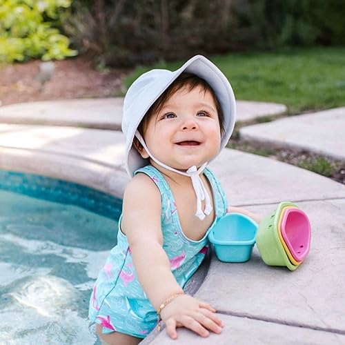 Miniatura 3 de Gorro I play by Green Sprouts de natación transpirable para bebé Hot Pink, Light Aqua, Light Pink, Navy, White