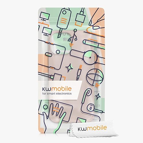Miniatura 7 de kwmobile Funda de silicona TPU compatible con Apple iPhone 13 Pro Max, funda magnética, compatible con MagSafe, color rosa polvoriento