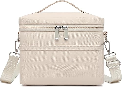 Miniatura 9 de Bolsa de almuerzo aislada para mujeres adultas Lonchera ligera impermeable Lonchera suave enfriadora Bolsas de almuerzo reutilizables para el