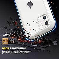 Vista 654 de Diaclara - Funda diseñada para iPhone 15 Plus de 6.7 pulgadas, transparente, cuerpo completo, con protector de pantalla, resistente de protección